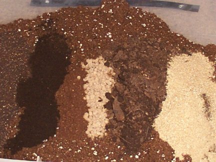 Now dump your medium in the rubbermade container and add the following. 2 cups compost 2 tbsp dolomite lime 1/2 cup worm castings 1/4 bat guano 1/4 cup seabird guano 1/2 cup bone meal 1/2 cup blood meal Mix it all up and put back in your pot.You can vary these ingredients upon what you have.Plus add 10-20% perlite.20% in a 3 gal container is 2.4 quarts. THAT'S IT SIT BACK AND WATCH EM GROW!
