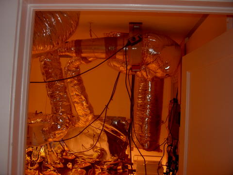 view of my 10 inch canfan hooked up to my hoods