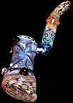 .color changing glass bubbler.