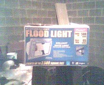 This particular fluorescent light is quite powerful for the price of $34us. It puts out a color temperature of 6500K, almost identical
to a Metal Halide bulb's color spectrum of blue/6500K.