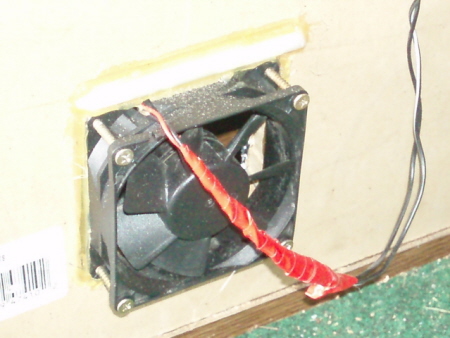 Fan for the veg. room