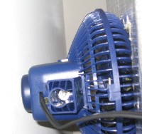 the environment is actually in a heating/cooling room, the fan you see here is the exhuast exiting the room through the cool air intake.