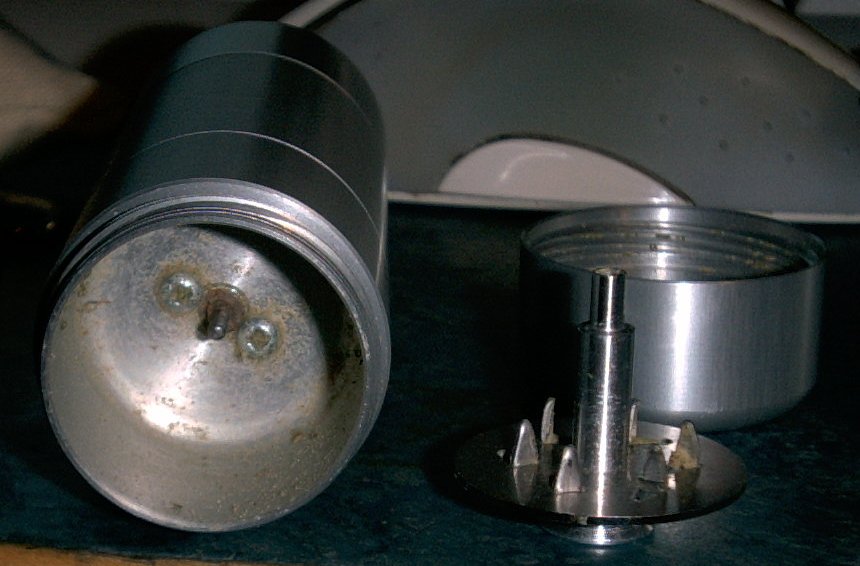 looking at grinder and insert