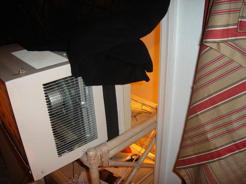 ac unit brings in cold air